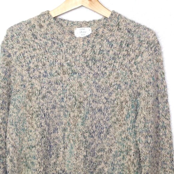 Y2K style One Step Up womens sweater size M marled knit slight crop boxy fit - Picture 2 of 9